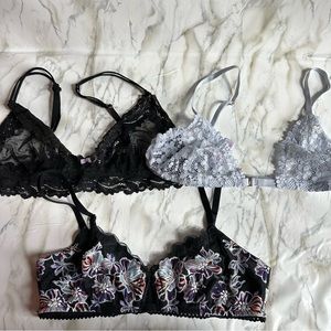 Savage X Fenty Bralette Lot Of 3 - Size Large Various Styles